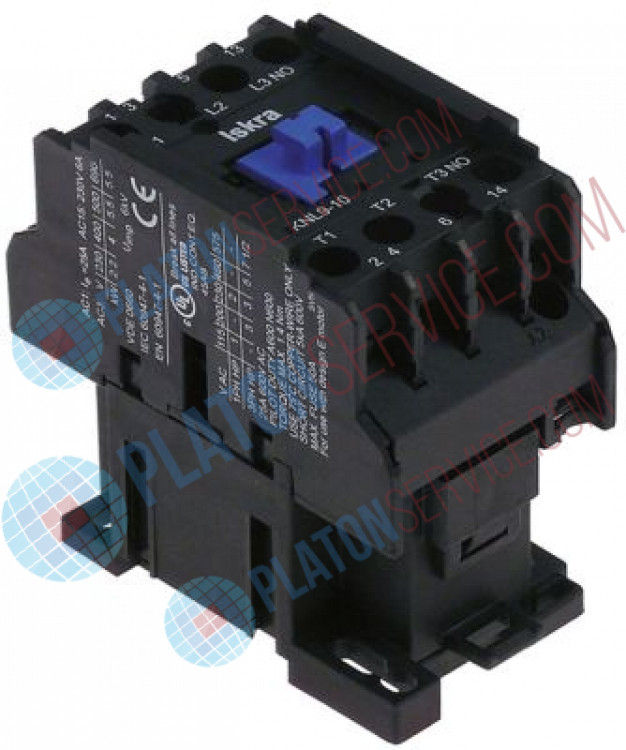 Силовой контактор резистивная нагрузка 25A 24VAC (AC3 / 400В) 9A / 4kw главные контакты 3No
