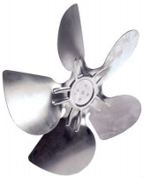 Крыльчатка вентилятора алюминий  ø 300мм Ш 45мм крепление для крыльчатки 254мм всасывающ.