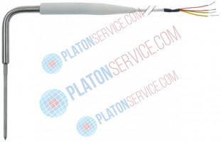 Датчик температурный погружной для измерения температуры в толще продукта Pt1000 кабель PVC датчик  -°C датчик ø4x100 мм