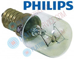 Лампа накаливания темп. макс. 300°C цоколь E14 15Вт 230В o 22 Д 47мм длина цоколя 20мм