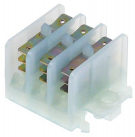 Клемм блок распределения 3-полюс макс. 15А макс 450V подключение папа фастон 6.3mm