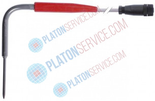 Датчик температурный погружной для измерения температуры в толще продукта Pt100 кабель силикон датчик -40 до +120°C