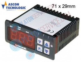 Электронный контроллер типа TECNOLOGIC  TDR24Pmounting 71x29mm 12В переменного напряжения