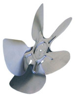 Крыльчатка вентилятора алюминий  ø 230мм Ш 37мм крепление для крыльчатки 254мм всасывающ.