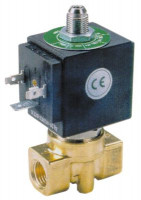 Клапан электромагнитный латунь DN 25мм присоединение 1/4" 3-ходов. 230 В перем. тока ODE
