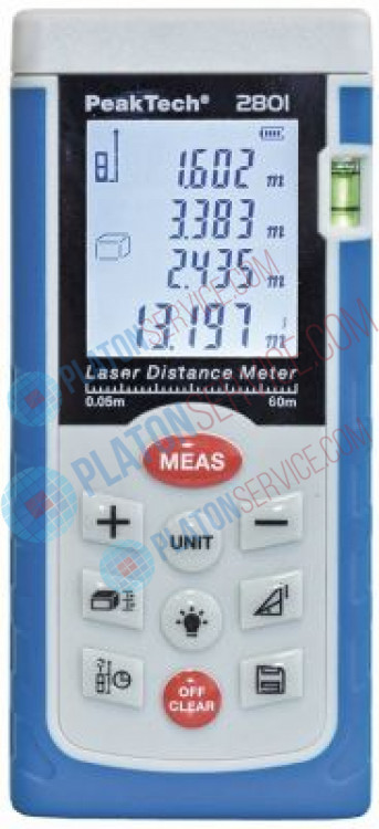 Измеритель расстояния лазерный 2801 PEAK TECH включая сумку и батарею