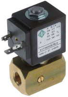 Клапан электромагнитный ODE-4171-ZA 220В латунь DN 25мм присоединение 1/4" Д 44мм вход 1/4"