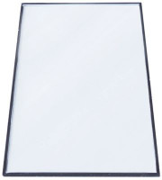 Пластина стеклянная Д 655мм Ш 390мм толщина материала  10мм монтаж. поз-ция сзади