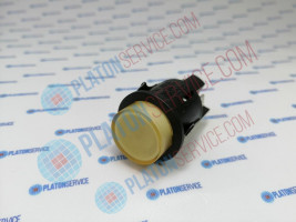 Выключатель кнопочный монтажные размеры ø25 мм жёлт. 2NO 250В присоединение плоский штекер 6,3 мм