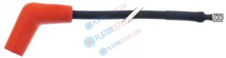 Провод зажигания присоединение F6,3 мм / ø6,5 мм длина провода 455мм силикон 7мм²