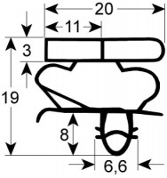 Уплотнитель изоляционный профиль 9058 Ш 770мм Д 1810мм посадочный размер Кол-во в уп-вке 1