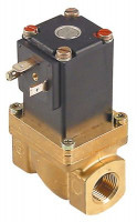 Клапан электромагнитный латунь DN 12мм присоединение 3/8" Д 55мм 2-ходов.