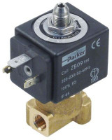 Клапан электромагнитный латунь присоединение 1/8" 9Вт Д 30мм 3-ходов. 230 В перем. тока