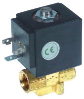 Клапан электромагнитный латунь DN 4мм присоединение 1/4" вход 1/4″ внутр. резьба
