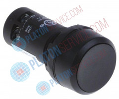 Выключатель нажимной кнопочный монтажные размеры ø22 мм чёрн. 2NO 300В