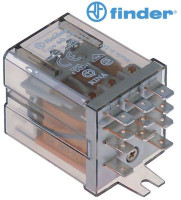 Реле мощности FINDER 230 В перем. тока 10А 3CO присоединение плоский штекер 4,8 мм