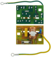 Фильтр сеточный 250В 50/60Гц присоединение плоский штекер 4,8 мм печатная плата