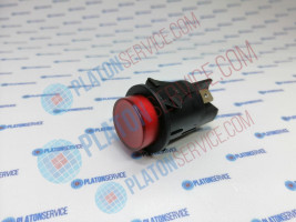 Выключатель кнопочный монтажные размеры ø25 мм красн. 2NO 250В