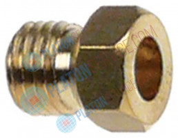 Жиклёр газовый резьба M6x0,75 ширина зева ключа 7 ø отверстия 145мм