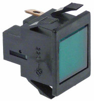 Лампочка сигнальная мм 27,2x22,2мм 220В зелён. присоединение плоский штекер 6,3 мм