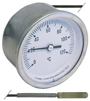 Термометр капиллярная трубка  1500мм ø датчик 65мм ø монтажный 60мм темп. макс. 120°C Д датчик 28мм