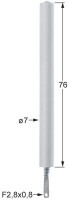 Электрод зажигания присоединение плоский штекер 6,3 мм Д1 ø 7мм