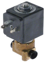Клапан электромагнитный латунь DN 25мм присоединение 1/8" Д 30мм 2х-канальн.-ходов.