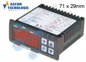 Электронный контроллер типа TECNOLOGIC TLK38FERR--   71x29mm напряжение 12 В AC / DC