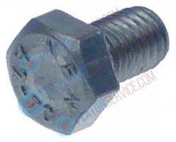 Винт шестигранный DIN 933 / ISO 4017 резьба M5 CNS ширина зева ключа 8 Д резьбы 8мм