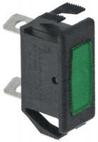 Лампочка сигнальная 125/250В зелён. присоединение плоский штекер 6,3 мм