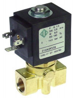 Клапан электромагнитный латунь DN 3мм присоединение 1/4" Д 40мм 2-ходов.