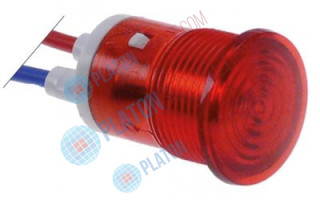 Indicator light red LED o 16mm 24VDC
